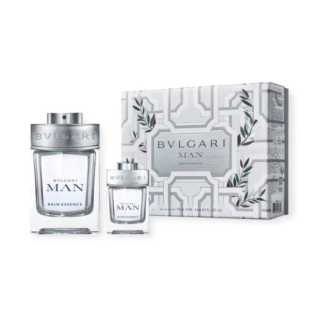 Bvlgari Man Rain Essence Eau De Parfum for Men 2 PCS SET