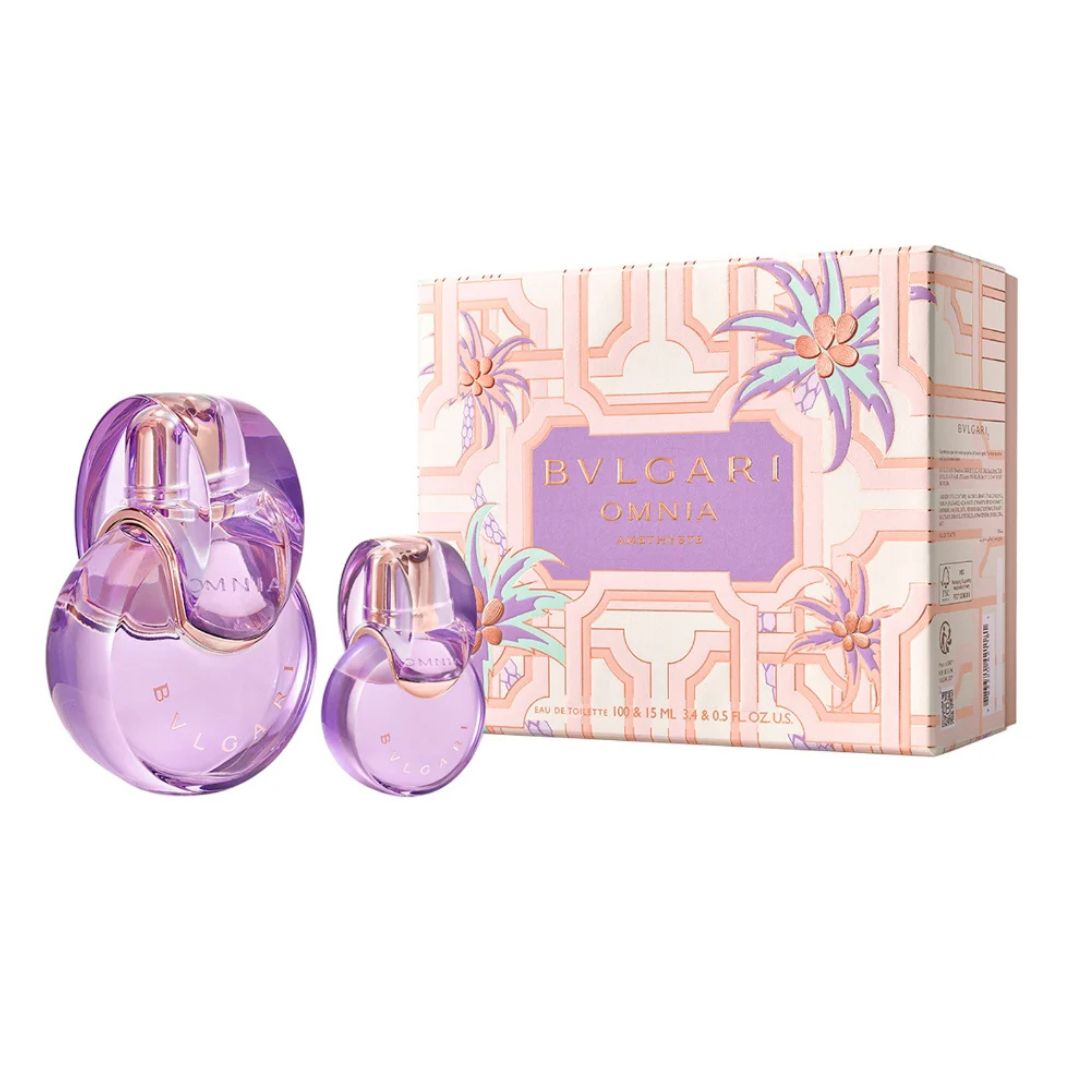Bvlgari Omnia Amethyste Eau De Toilette for Women Gift Set