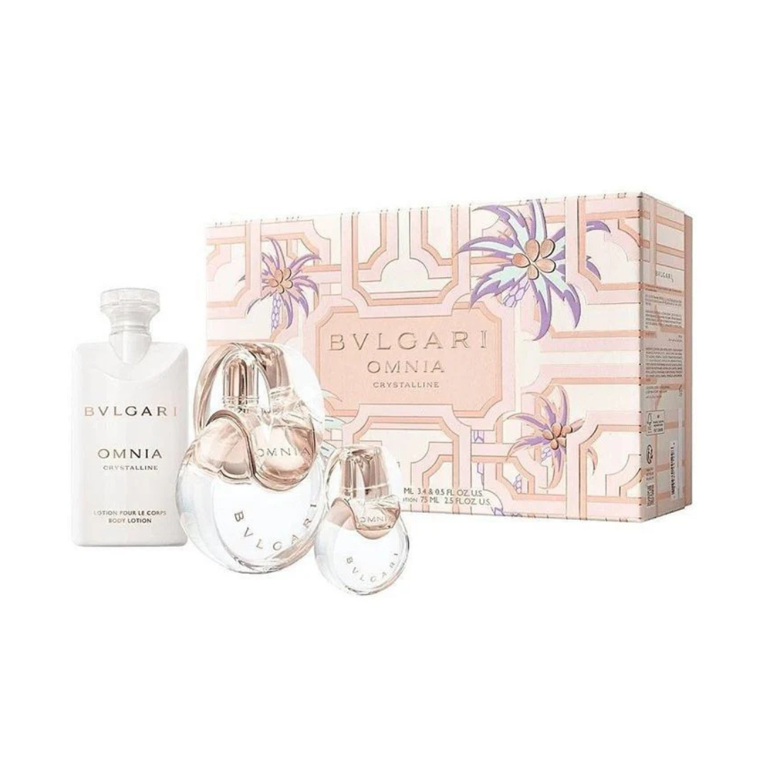 Bvlgari Omnia Crystalline Eau De Toilette Set For Women