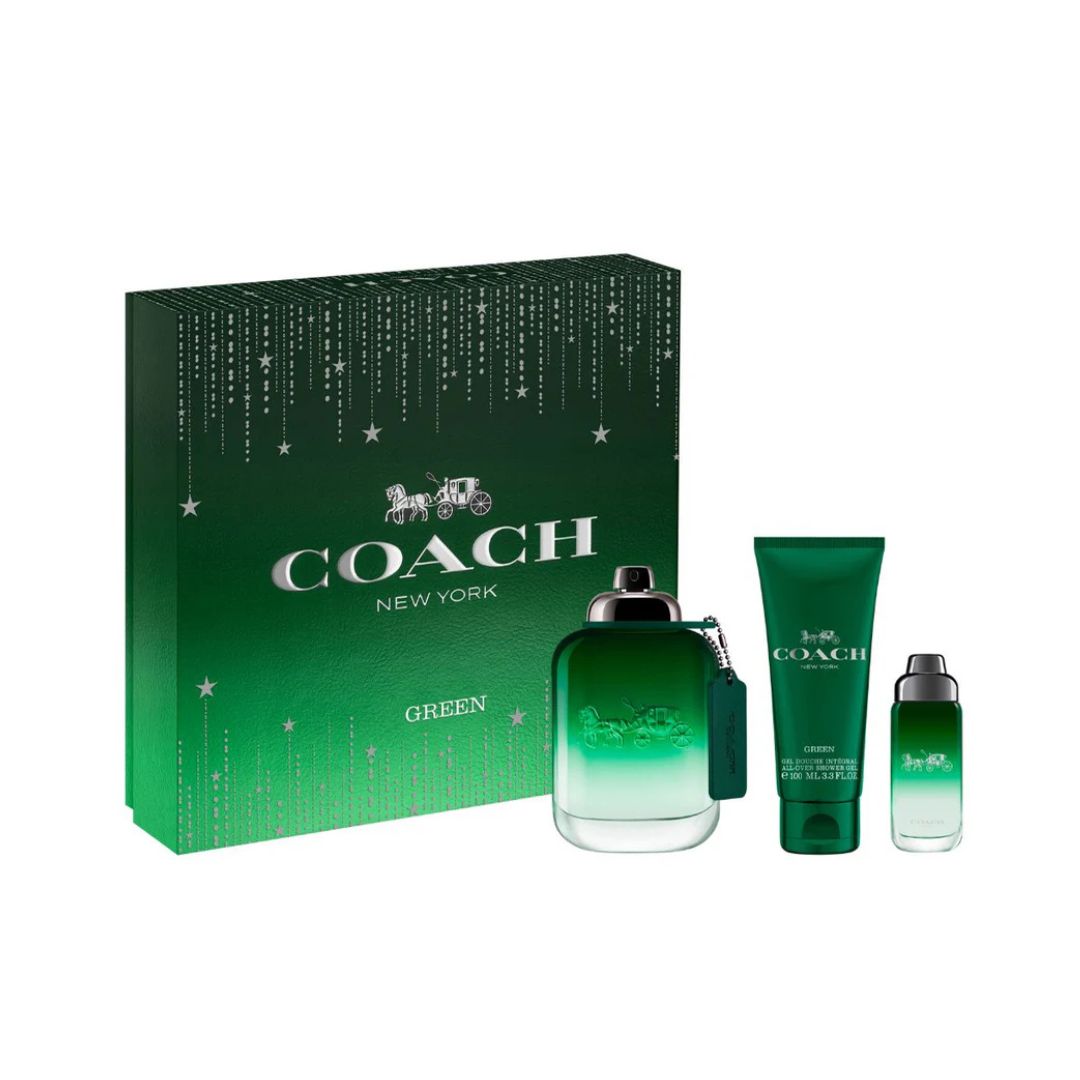Coach New York Green Eau De Toilette for Men Gift Set