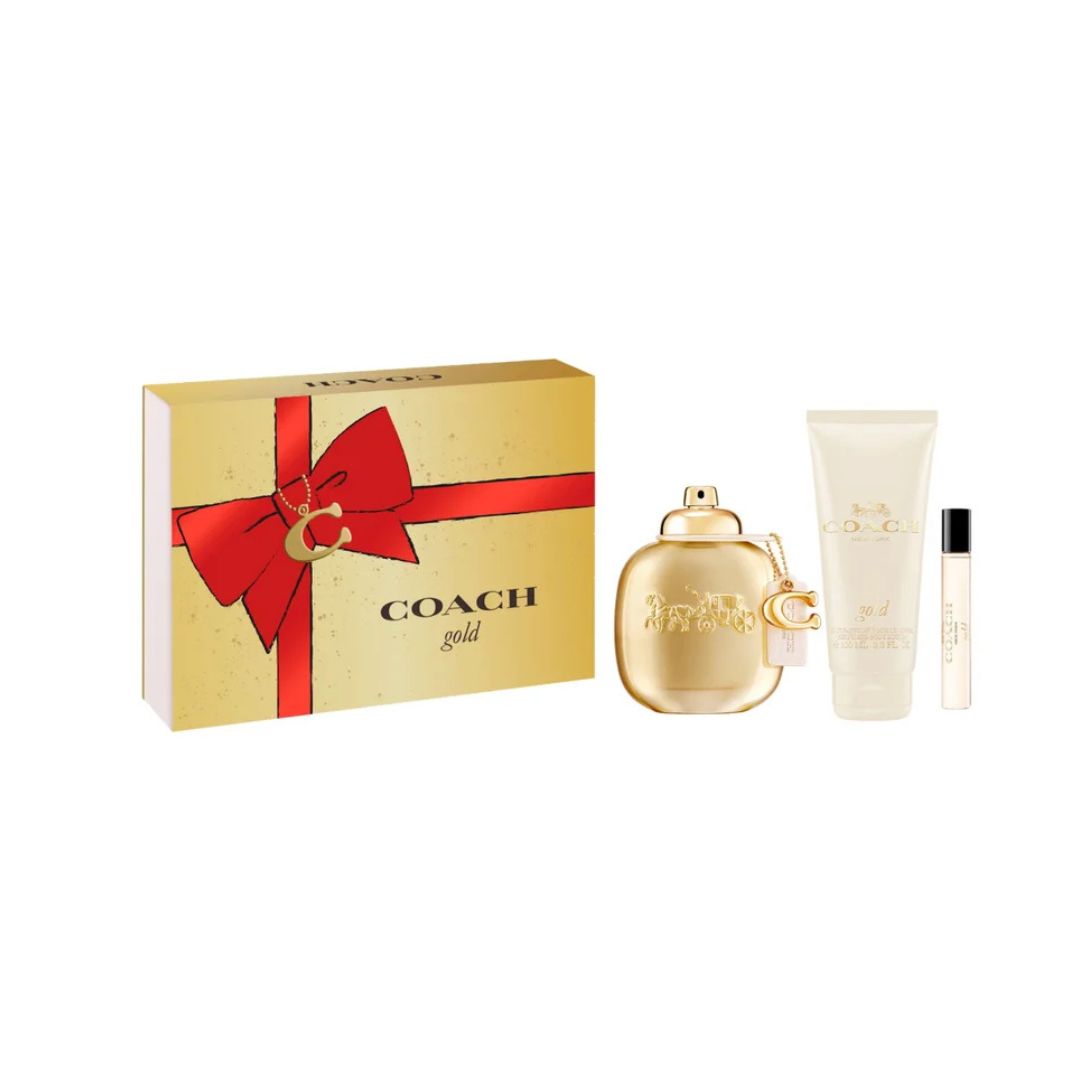Coach New York Gold Eau De Parfum Gift Set For Women