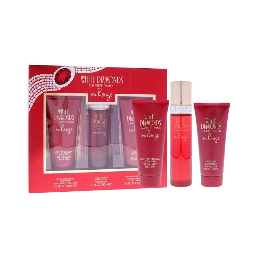 Elizabeth Taylor White Dimonds En Rouge Eau De Toilette for Women Gift Set