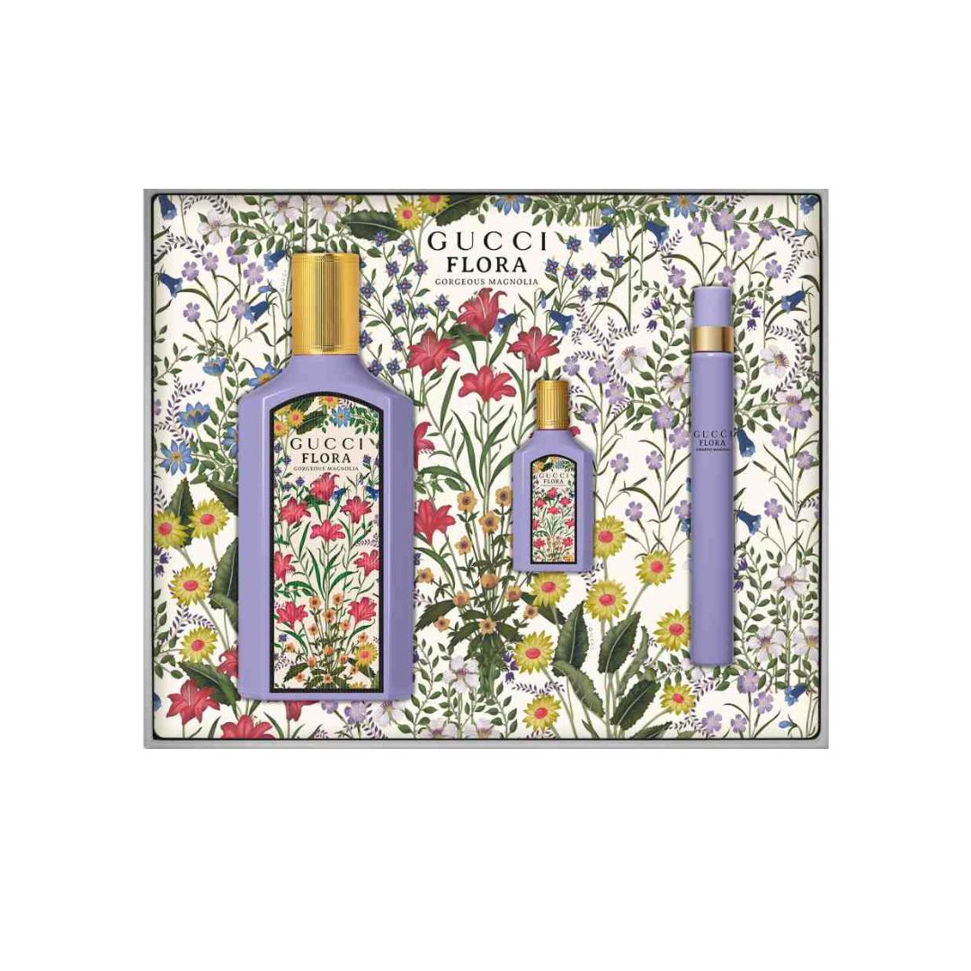 Gucci Flora Gorgeous Magnolla Eau De Parfum Gift Set For Women