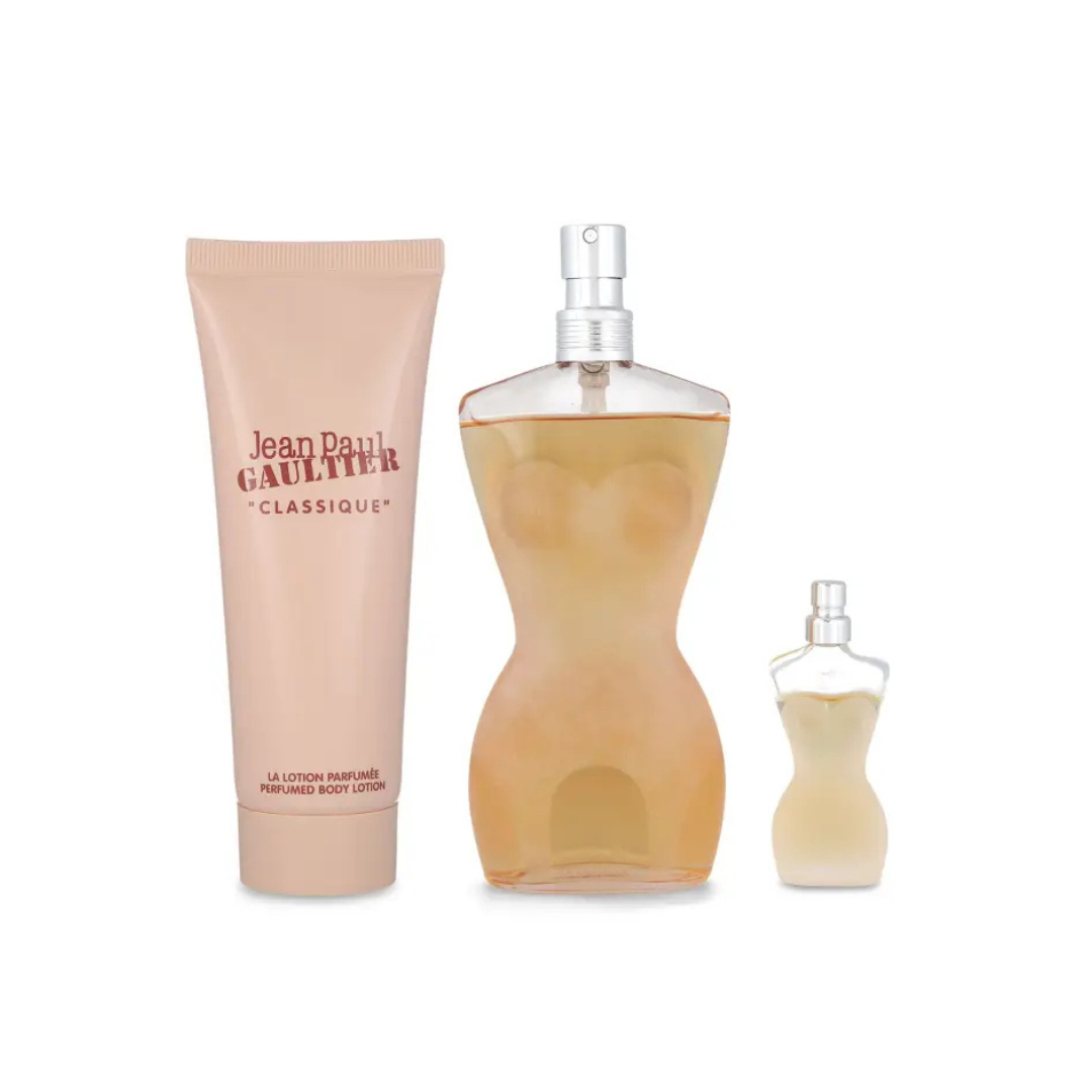 Jean Paul Gaultier Classique Eau De Toilette 3 piece Gift Set For women