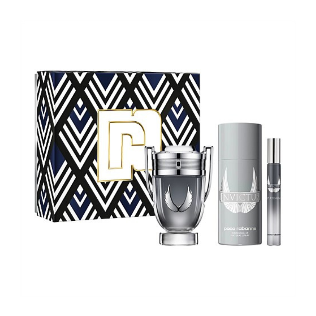Paco Rabanne Invictus Platinum For Men Eau De Parfum 100ML Set