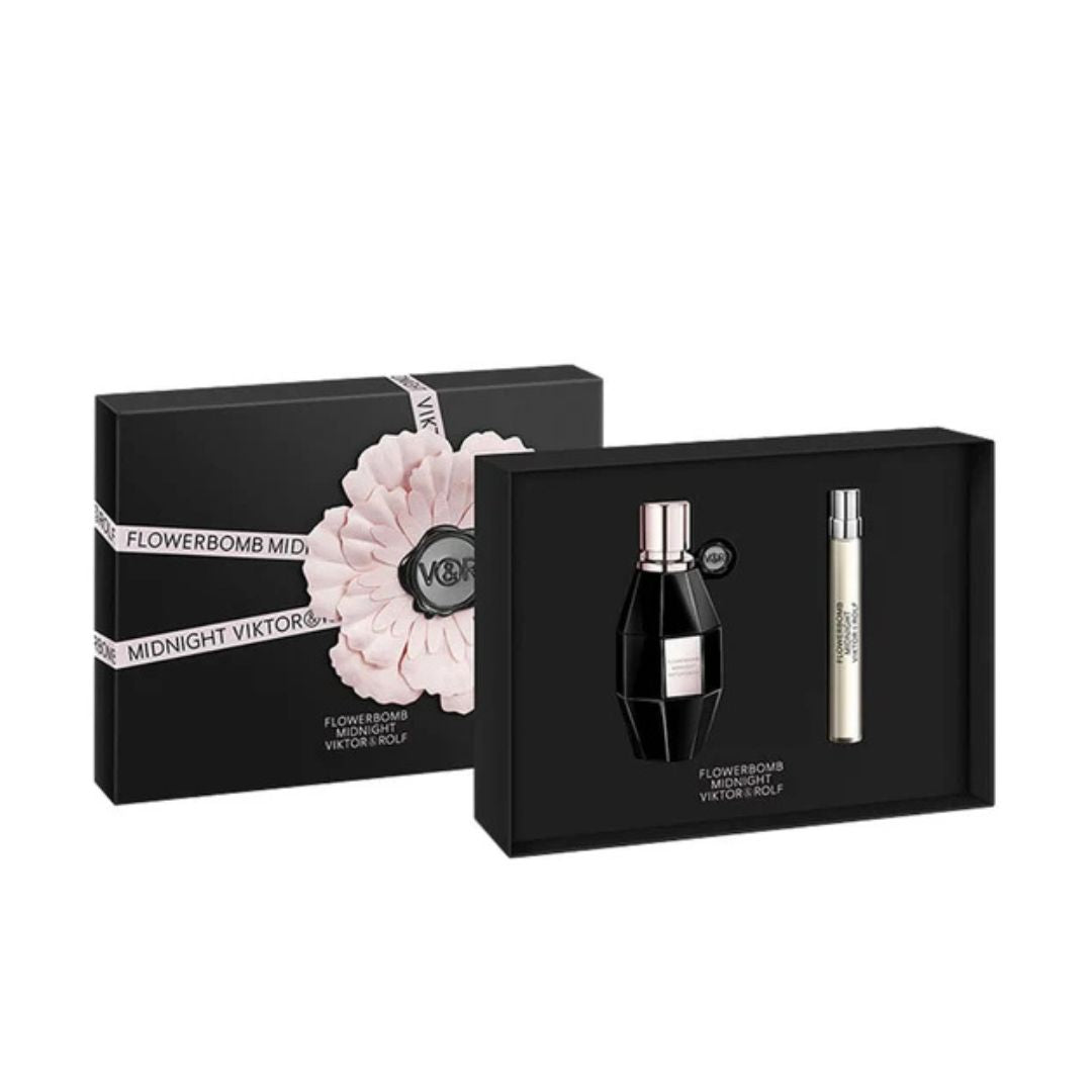 Viktor & Rolf Flower Bomb Midnight Eau De Parfum for Women 2 PCS Gift Set