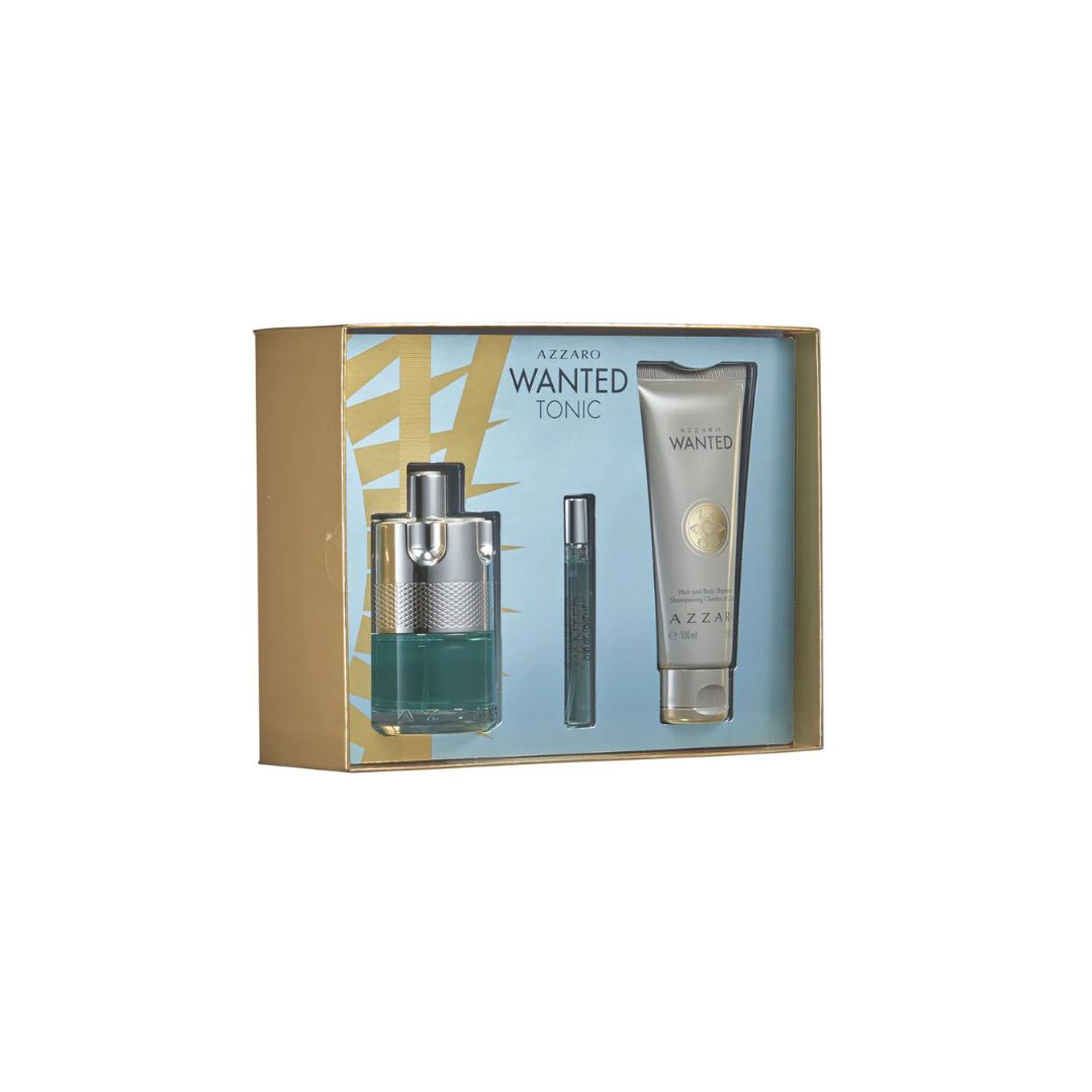 Azzaro Wanted Tonic Eau De Toilette Gift Set For Men