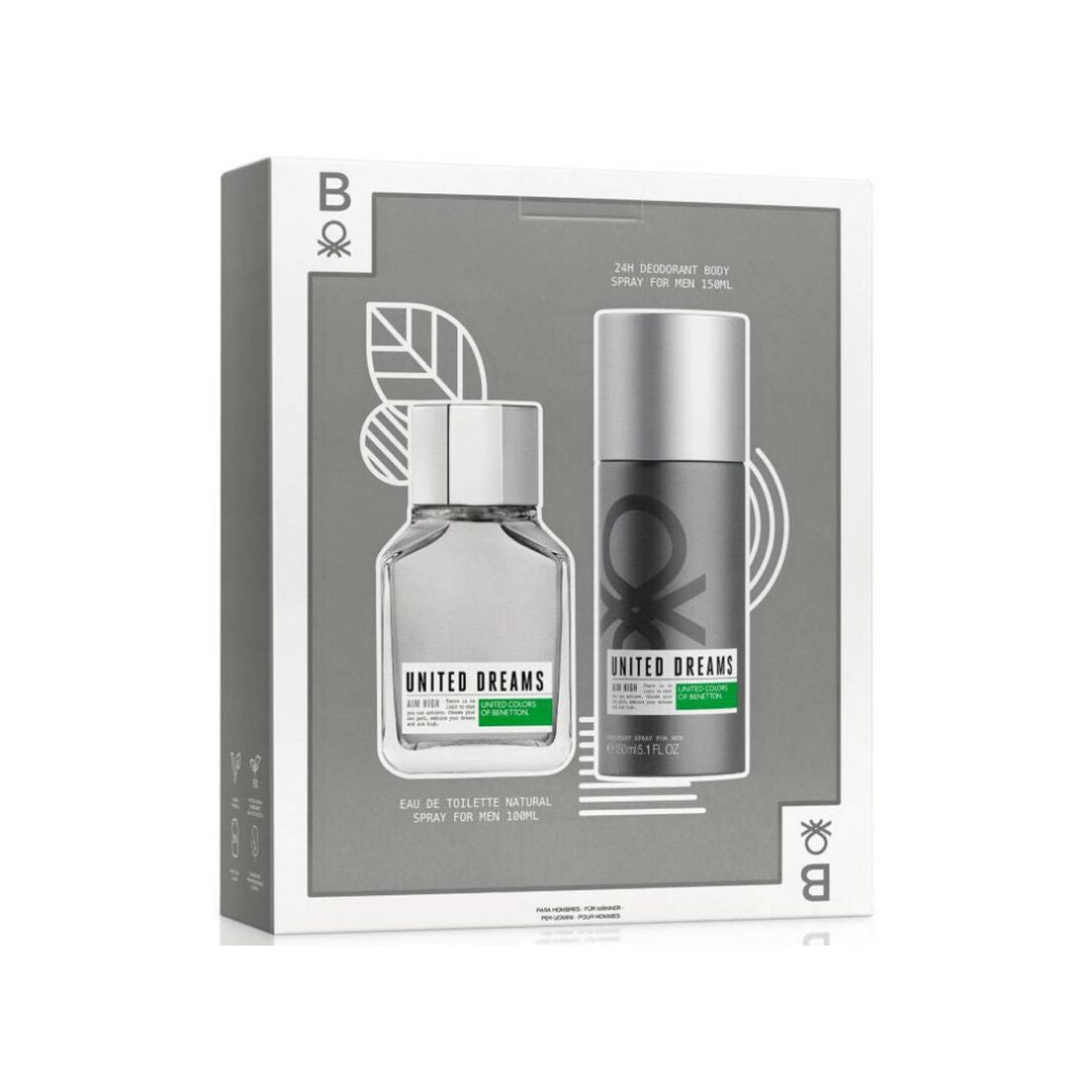 Benetton United Dreams Eau De Toilette Gift Set For Men