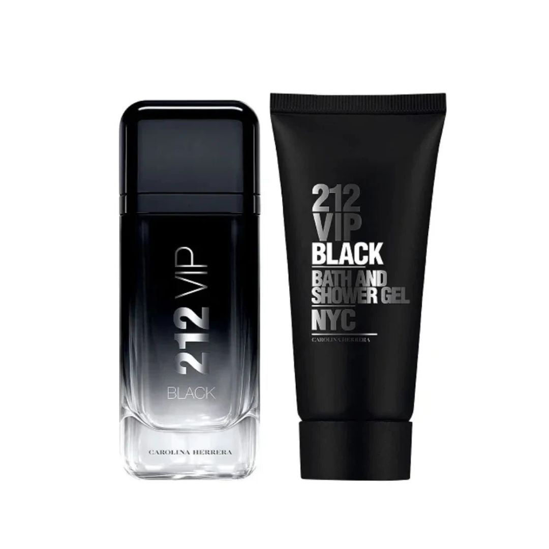 Carolina Herrera 212 VIP Black Eau De Parfum 2pcs Gift Set For Men