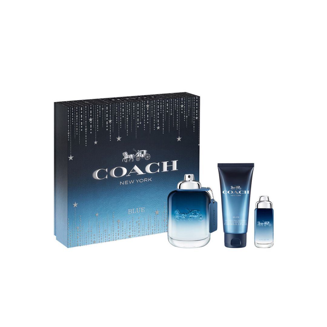 Coach New York Blue Eau De Toilette for Men Gift Set