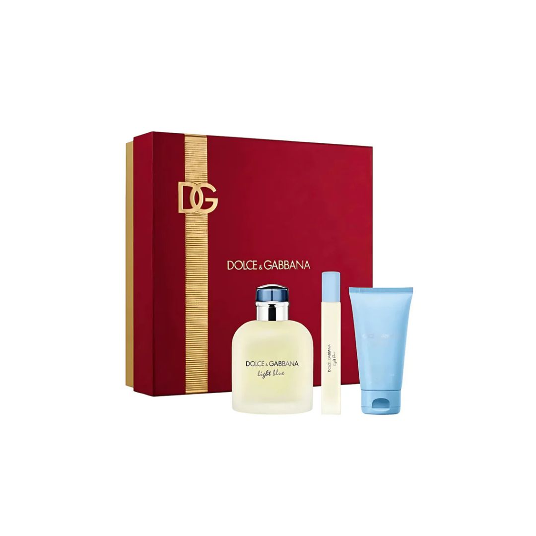 Dolce & Gabbana Light Blue Pour Homme Eau De Toilette Gift Set For Men