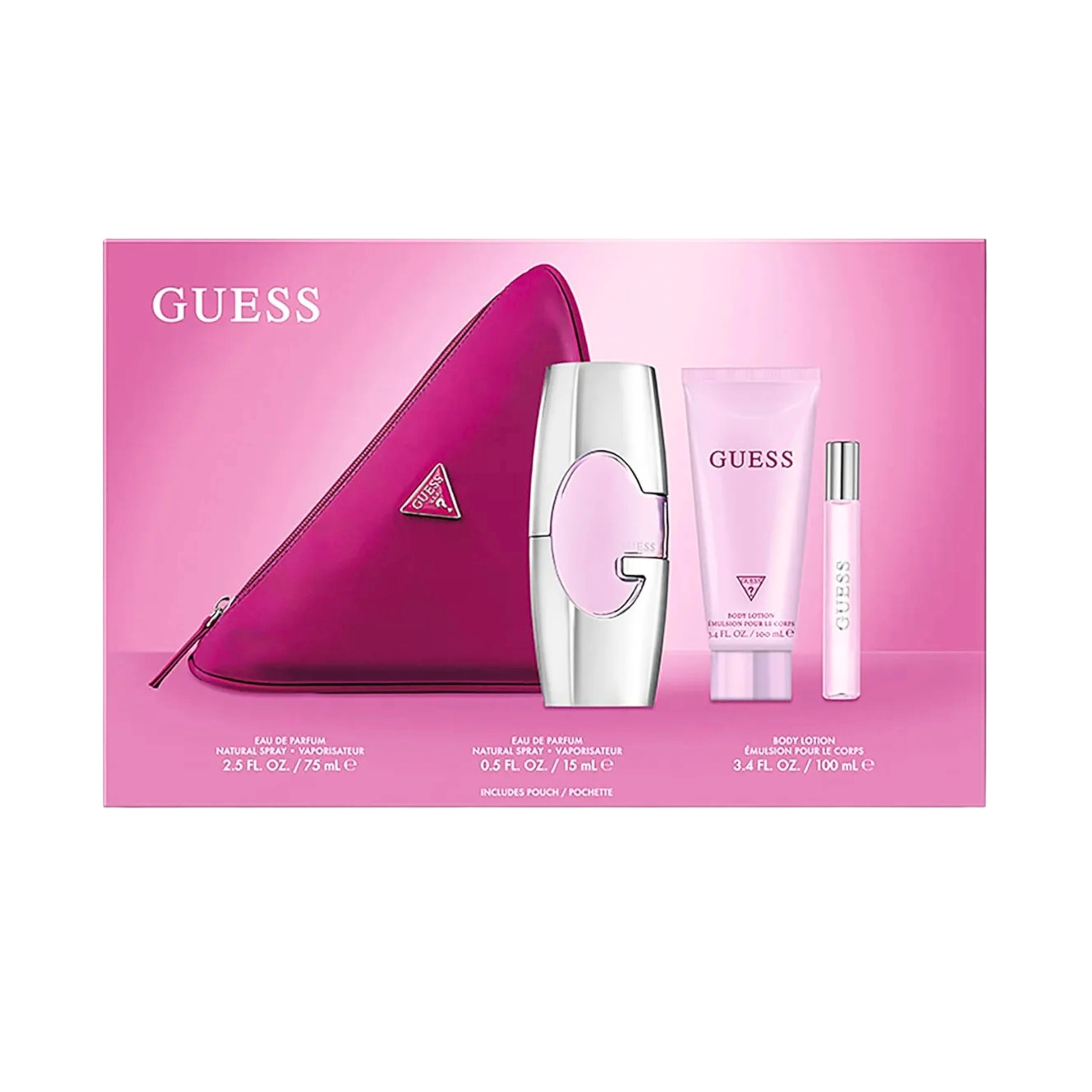 Guess Pink for Women Gift Set - Eau De Parfum 