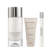Issey Miyake Le Sel d’Issey gift set with perfume bottle, travel spray and shower gel