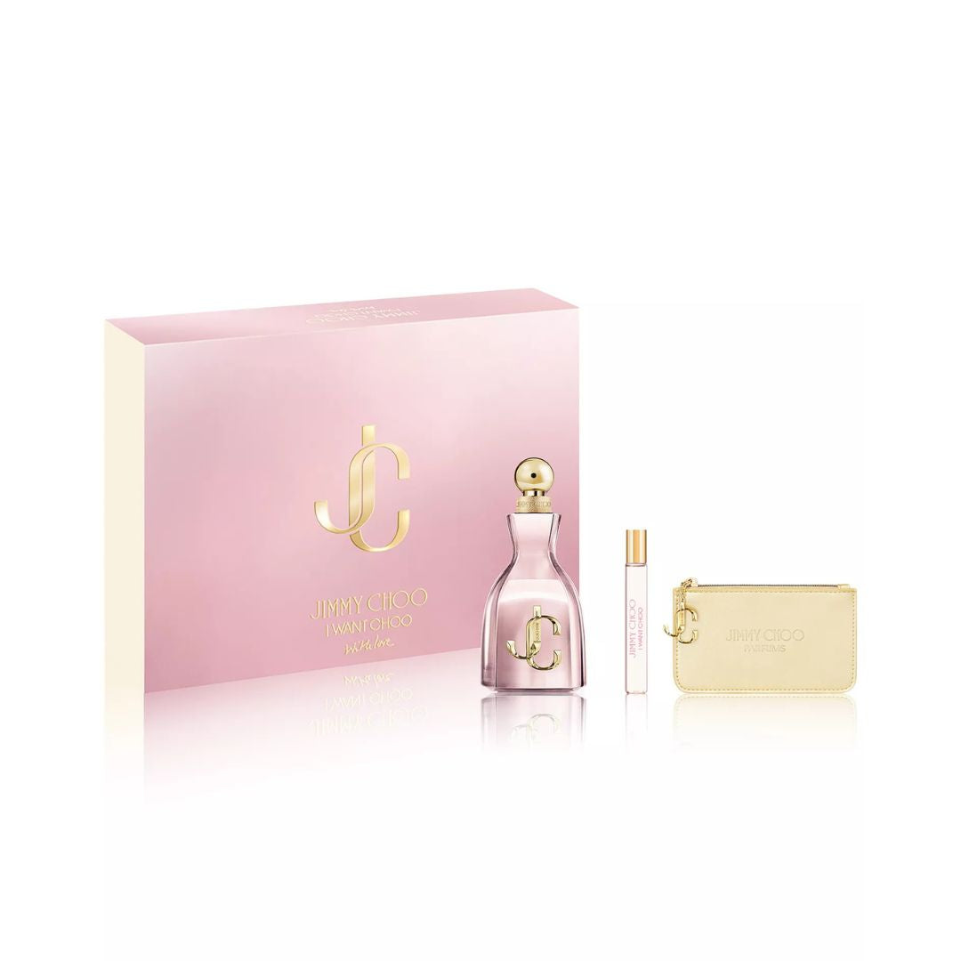 Jimmy Choo Ladies I Want Choo With Love Eau De Parfum Gift Set  - Perfume Gallery