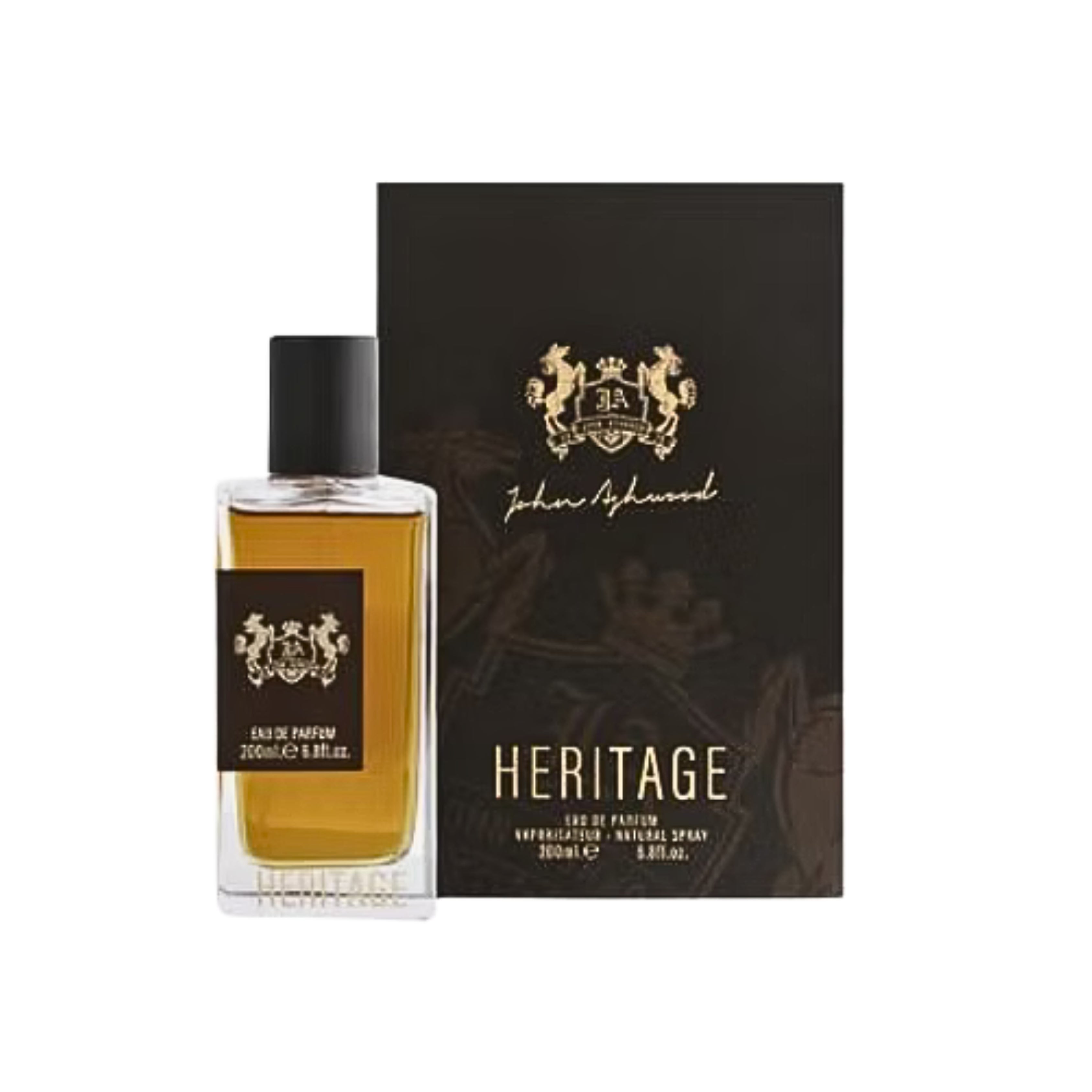 John Ashwood Heritage Eau de Parfum luxury unisex fragrance bottle Perfume Gallery Qatar