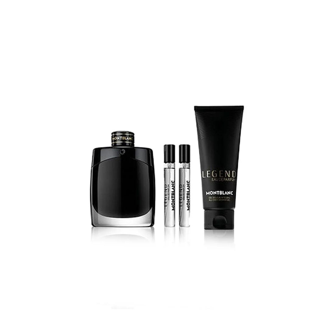 Mont Blanc Legend Eau De Parfum 4pcs Gift Set For Men 