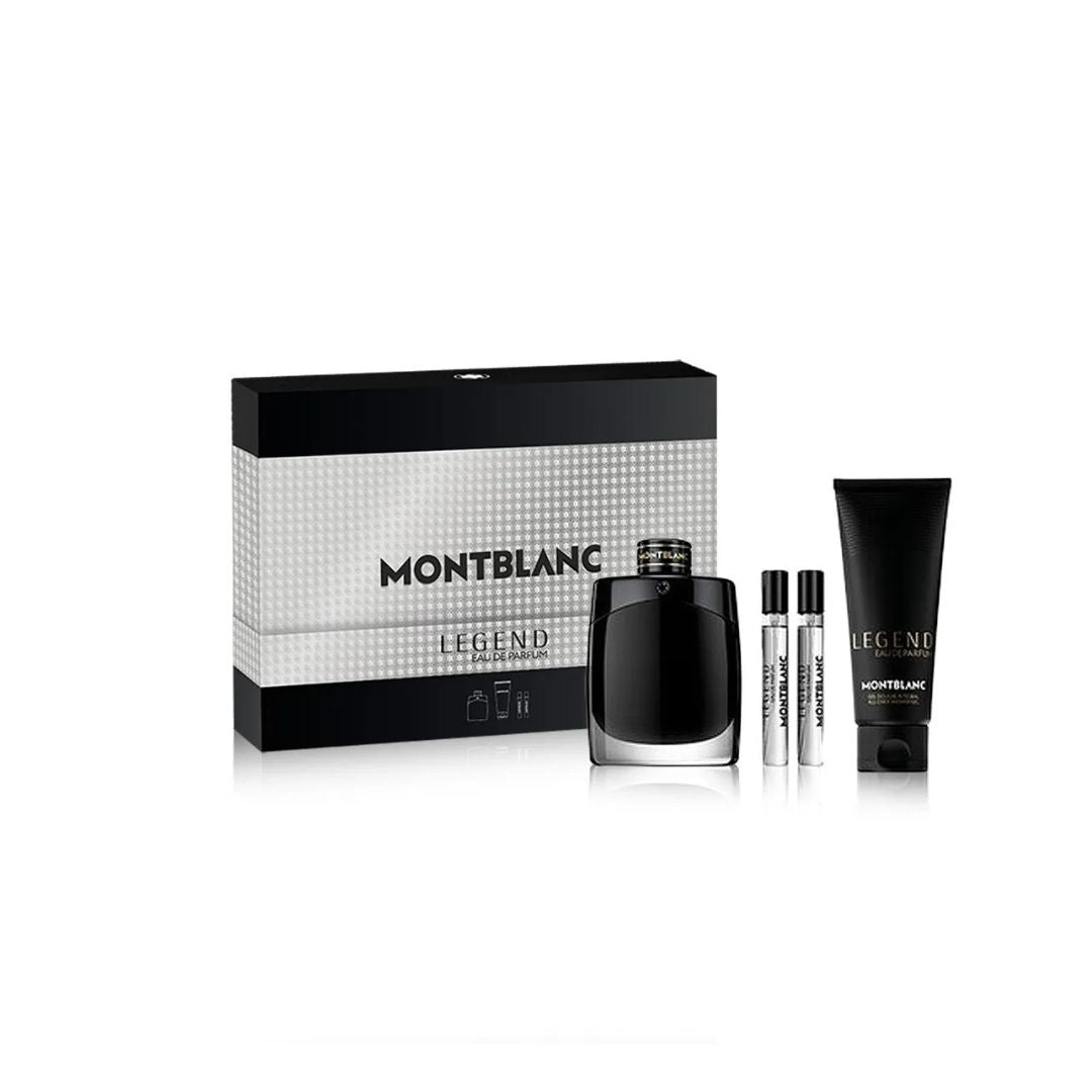 Mont Blanc Legend Eau De Parfum 4pcs Gift Set For Men 