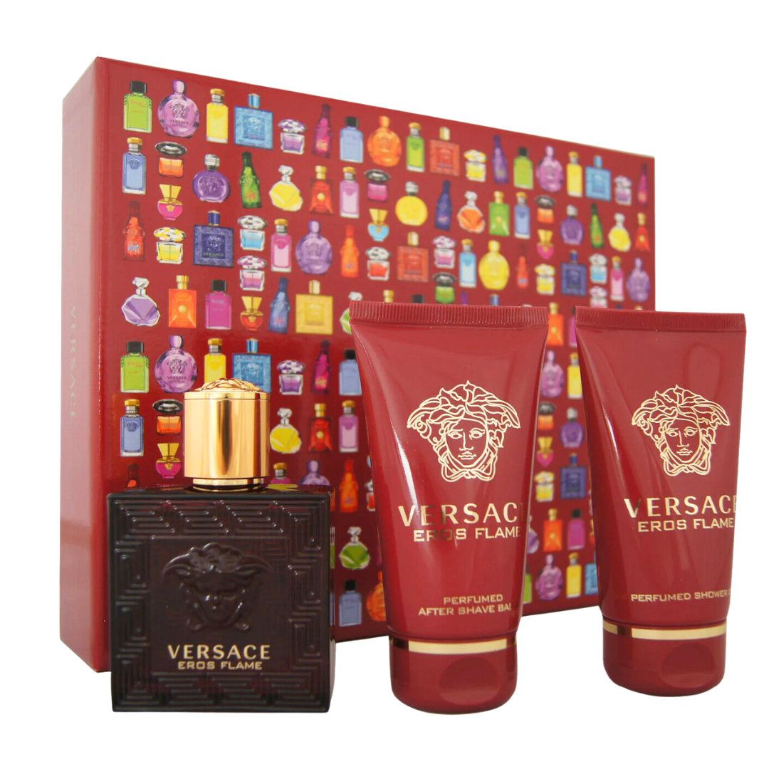Versace Eros Flame Eau De Parfume For Men 3PCS Gift Set