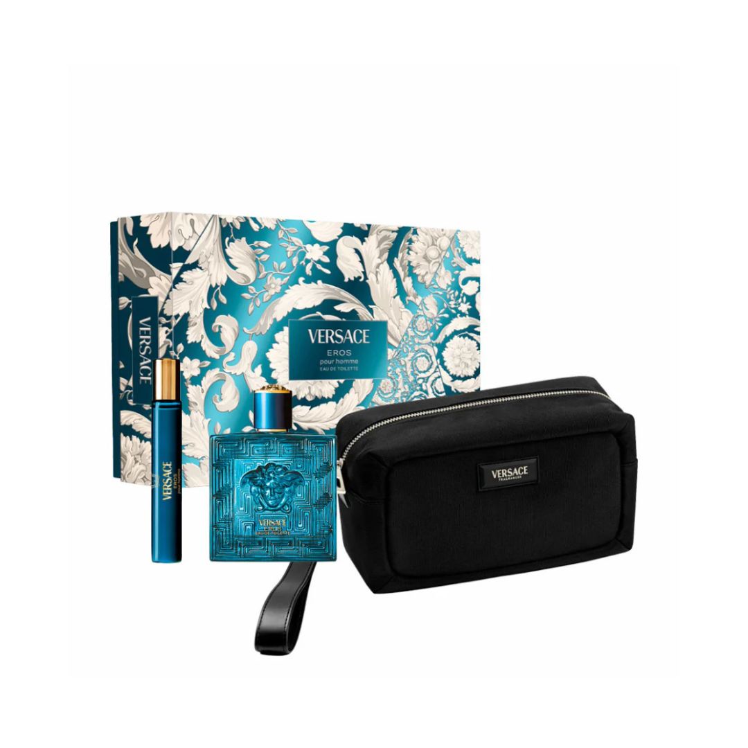 Versace Eros Eau De Toilette Gift Set For Men