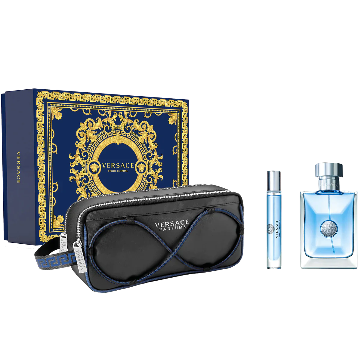 Versace Pour Homme Eau De Toilette for Men Set