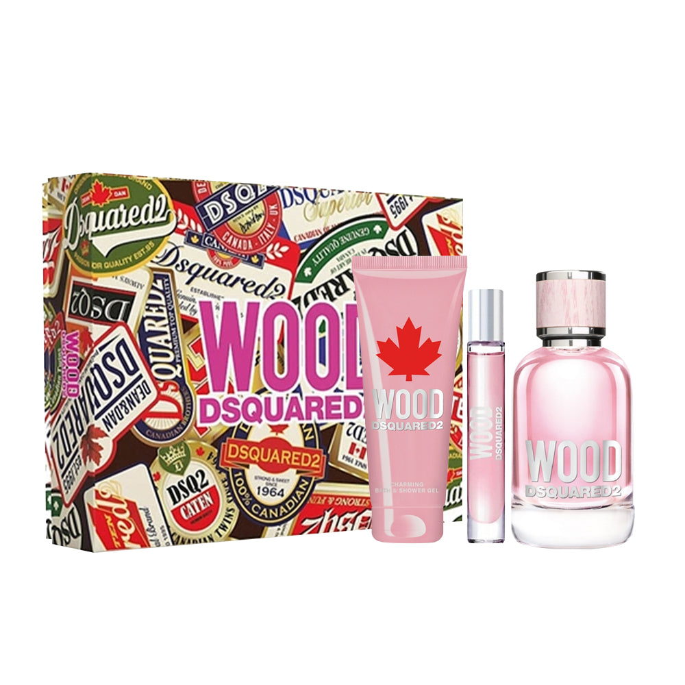 Dsquared Wood For Women Eau De Toilette Ml Set