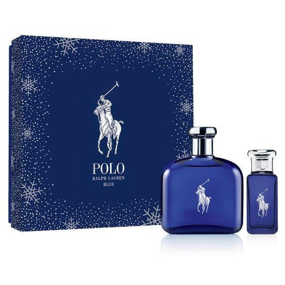 Ralph Lauren Polo Blue Eau De Toilette for Men Set